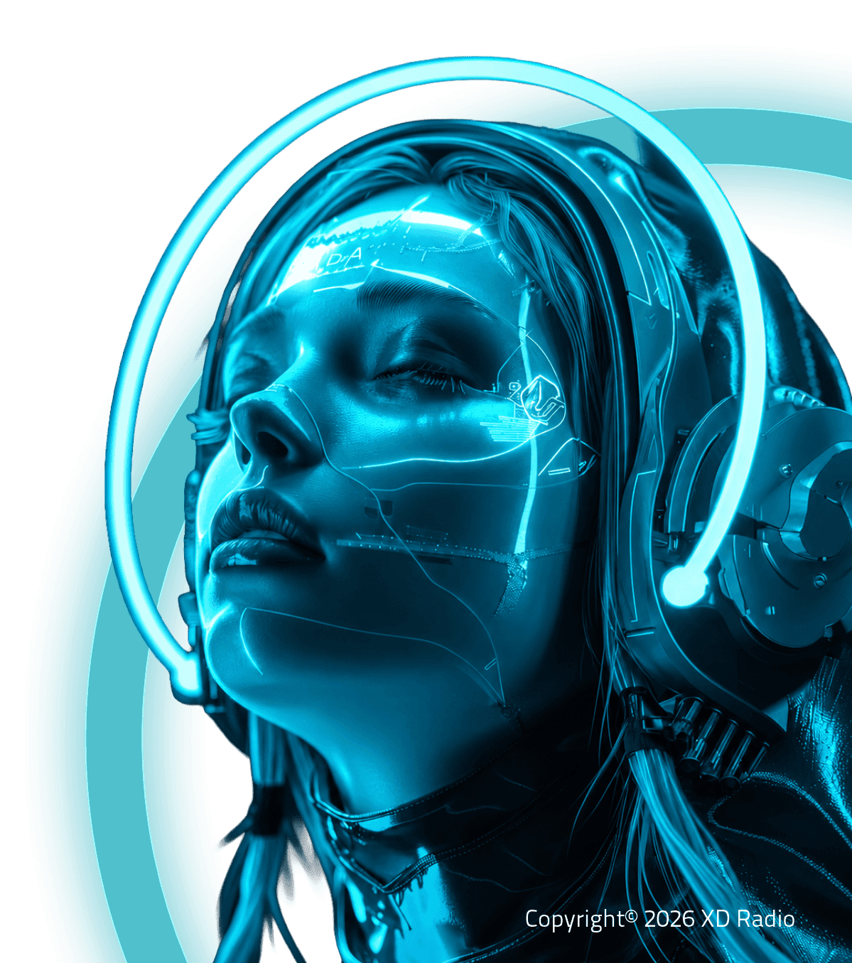 XD Radio cyberpunk presenter